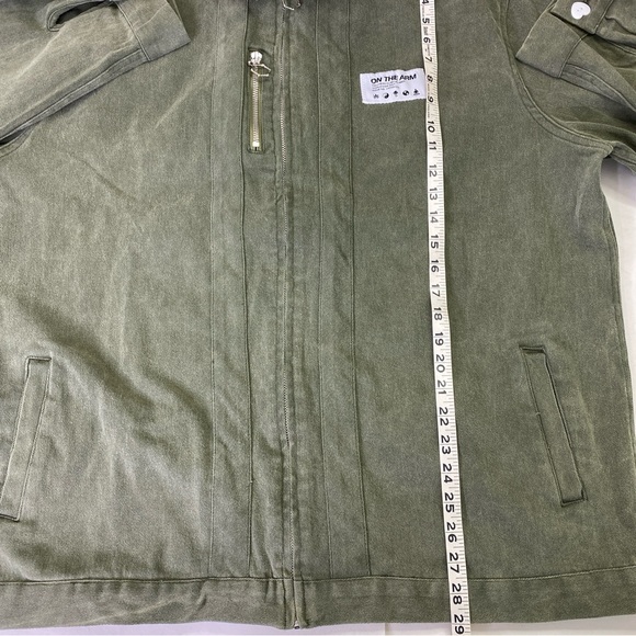 OTA Mi7itary Washed Denim Wellness Club Member Jacket Size XXL - Picture 8 of 14